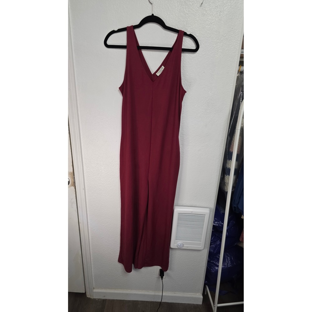 Studio B Jumpsuit Womens Size S Burgundy New With Tags